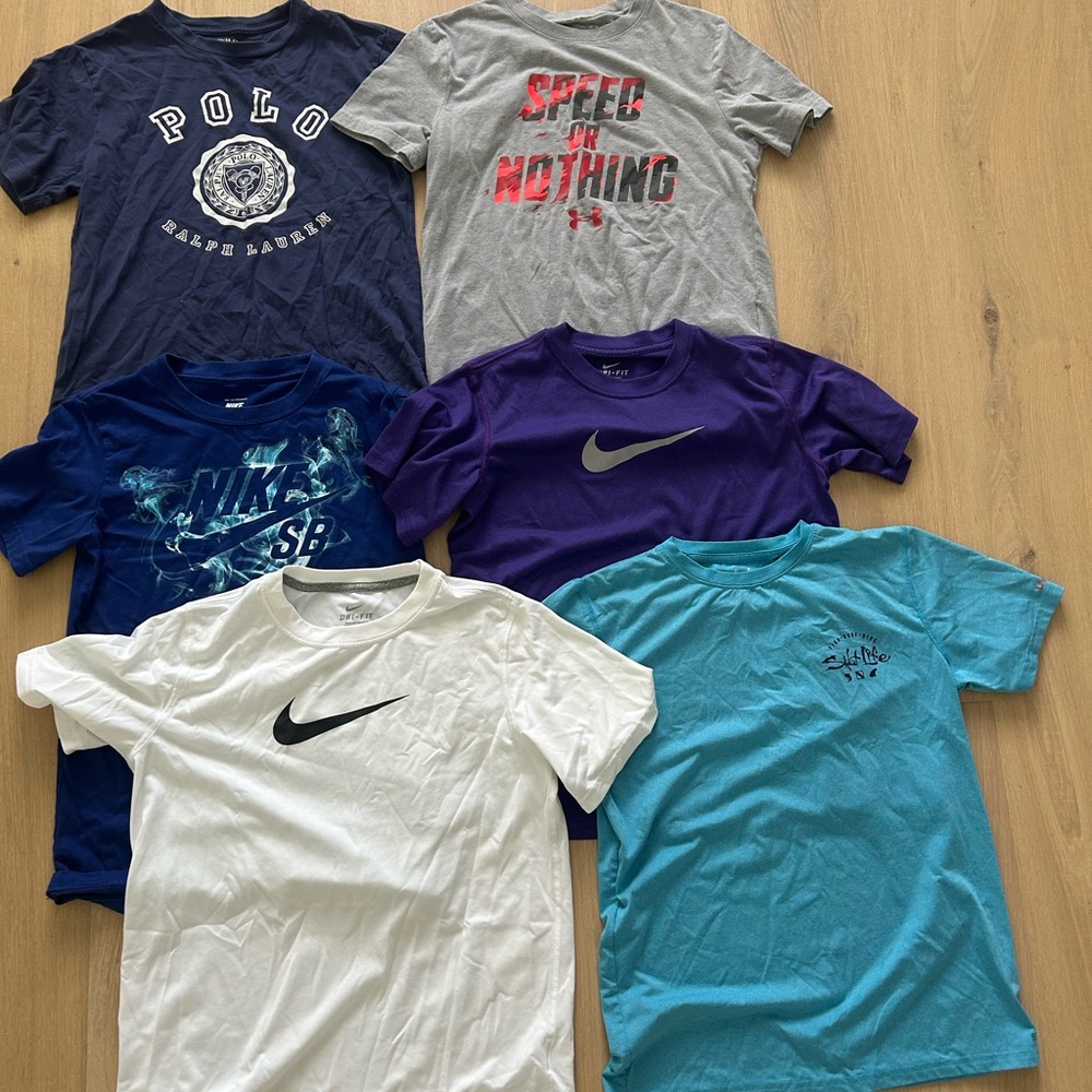 Six Boys T-shirts - YM - Excellent Condition